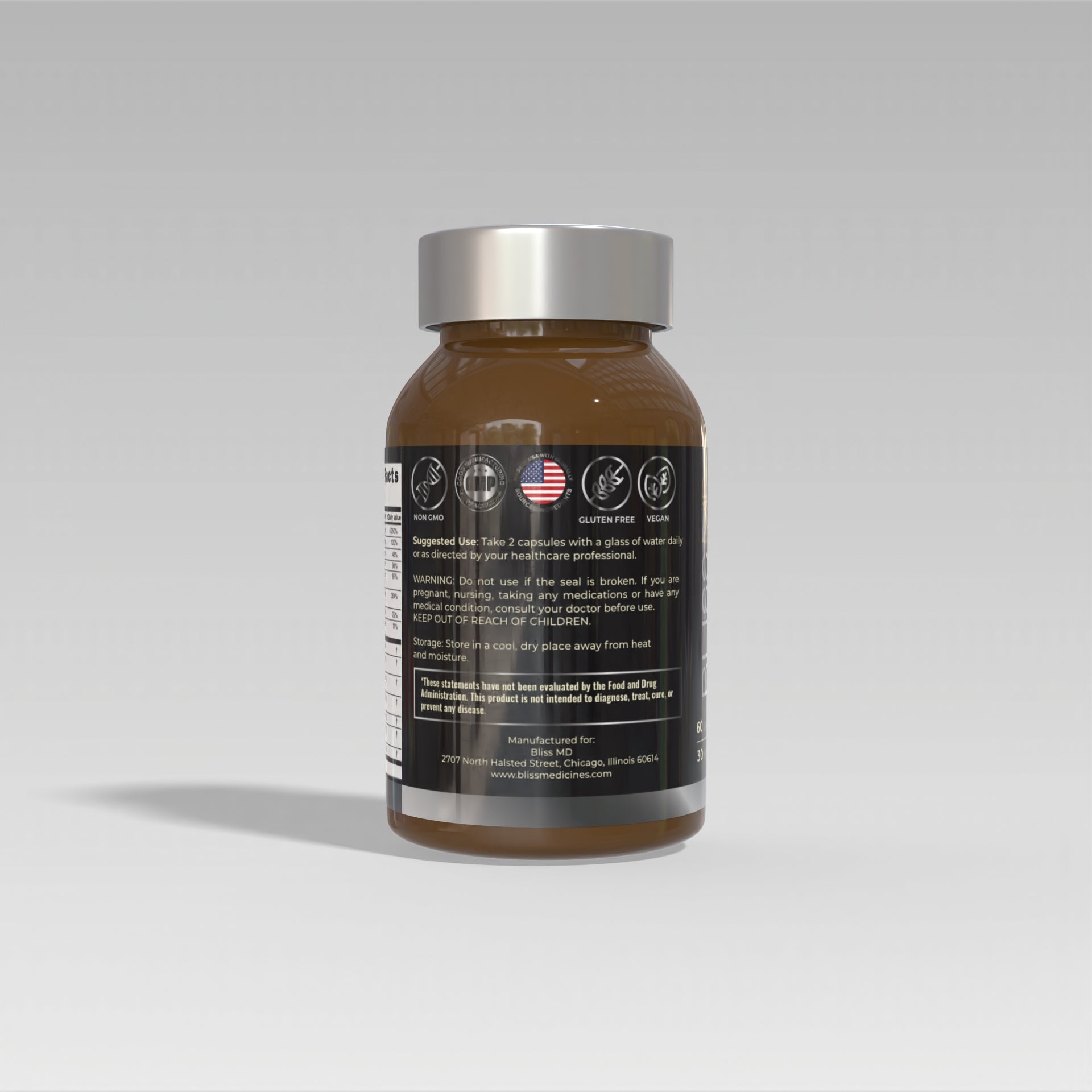 Bliss Premium Vitamin: Thyroid Support Caution