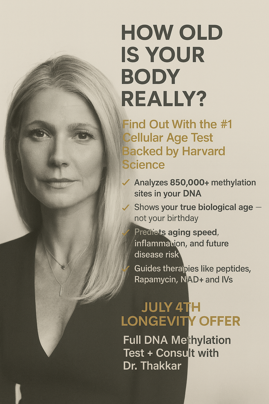 DNA Methylation Age Test + Longevity Consultation